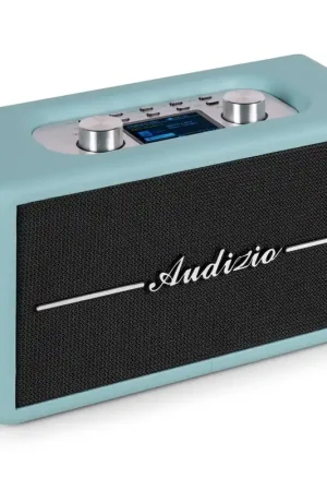 Audizio Tune60 - Enceinte Bluetooth Vintage avec Télécommande - Bleue - Se termine bientôt