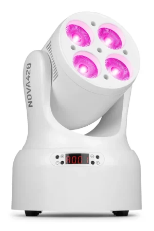 Remise supplémentaire - BeamZ NOVA420-WH - Lyre LEDs Wash RGBW 4x20 W Compacte | Blanche