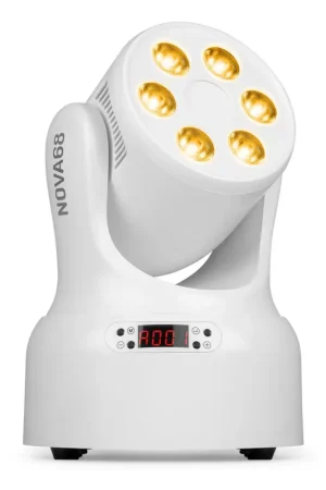 BeamZ NOVA68-WH - Lyre LEDs Wash Compacte 6x 8 W RGBW | Blanc | Petit prix