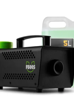 Pack Fuzzix F500S - Machine à Fumée 500W avec Télécommande Sans Fil et 5L de Liquide Inclus | Compacte et Puissante pour Soirées & DJ Amateurs - Prix malin