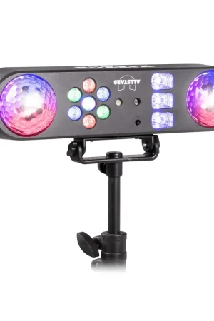 Dernière chance - Fuzzix AllStar3 - Barre Lumineuse Multi-Effets Jelly Ball, PAR & Stroboscope | Show Complet et Facile à Installer