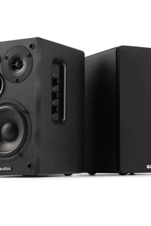 Prix promo | Audizio KS01 - Enceintes Hi-Fi avec Bluetooth 80W - Finition Noire