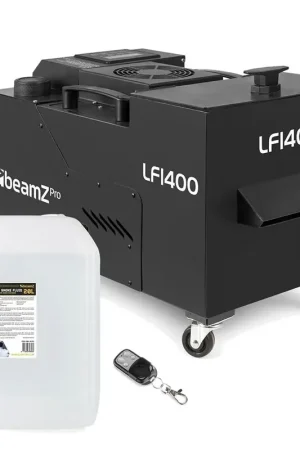 Offre à durée limitée - Beamz Professional LF1400 - Pack Machine à Fumée Lourde 1400W | 20L de Liquide Inclus