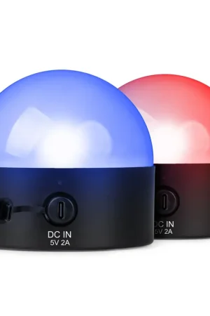 BeamZ BTL32 - Pack de 2 - Lampes Magnétiques de Table RGBW WDMX Rechargeables | Éclairage Pro | Qualité professionnelle