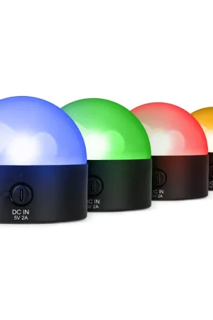Top des ventes - BeamZ BTL32- Pack de 4 - Lampes Magnétiques de Table RGBW WDMX Rechargeables - Éclairage Pro