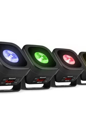 Pack de 4 BeamZ BBP12 - Uplight LED RGBAL 12W Sans Fil IP65 avec W-DMX | Filtres Frost Magnétiques Intégrés | Commandez dès aujourd'hui