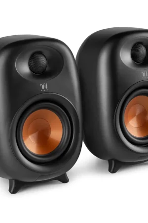 Tout juste disponible | Pack Audizio RS80 - Enceintes PC & Studio Actives BT sans fil 160 W Noir | Solution Audio Haute Précision Plug & Play