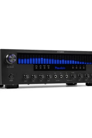 Audizio AV560EQ - Amplificateur Home Cinema 5.1 390 W avec Bluetooth, USB, FM & Karaoke | Noir | Soldes