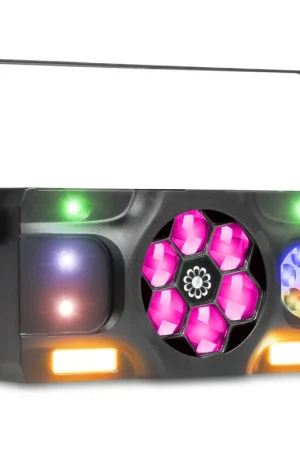 Plébiscité par les clients - Fuzzix Stellar2 - Jeu de Lumière Multi- Effet LED 5-en-1 Boosté & Contrôle Avancé | Dj & Evenements