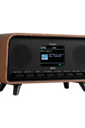 Livraison express | Audizio Desio - Radio Rétro avec DAB/DAB+, FM et BT - Couleur Noyer