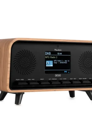 Audizio Desio - Radio Rétro avec DAB/DAB+, FM et BT - Couleur Chêne - Coup de cœur