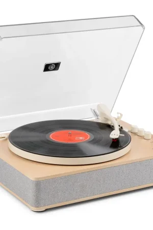 Retour gratuit - Fenton RP162S - Platine Vinyle Bluetooth avec Haut-Parleurs Intégrés - Couleur Érable
