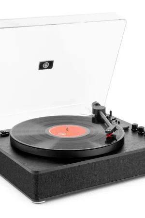 Fenton RP162B - Platine Vinyle Bluetooth avec Haut-Parleurs Intégrés - Noir - Prix bas