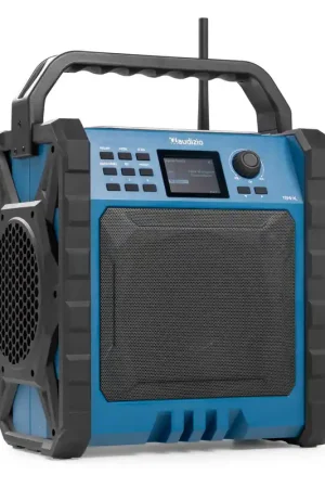 Achetez dès aujourd'hui | Audizio Temi-XL - Radio de Chantier DAB+/FM avec Bluetooth, Batterie, IP54, 200W - Bleu