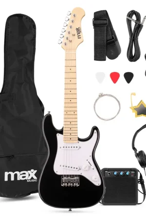 2nde Vie - Max GigKit Junior 1/4 - Pack Guitare Électrique Enfant 3 à 7 ans - Noir | Prix usine