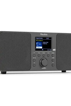 Audizio Genua Radio DAB+ Bluetooth 5.0 - Gris Foncé, Écran Couleur 2,8 avec Télécommande - Très populaire