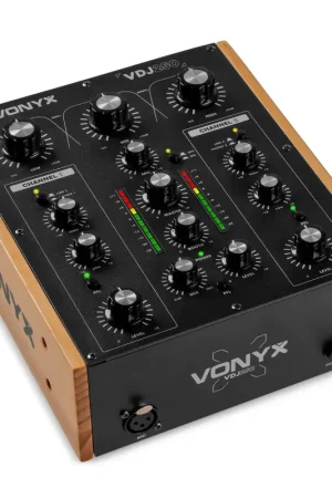 Vonyx VDJ250 - Table de Mixage DJ Rotative 2 Canaux avec EQ 2 Bandes | Prix bas