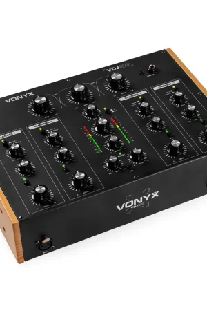 Nouvel arrivage | Vonyx VDJ270 - Table de Mixage DJ Rotative 4 Canaux avec EQ 2 Bandes