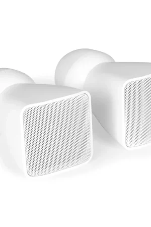 Power Dynamics BSX30W - Paire d'Enceintes Murales 100V 30W 2,5″ - Son clair pour installations commerciales et ambiances sonores | Blanc | Retour facile