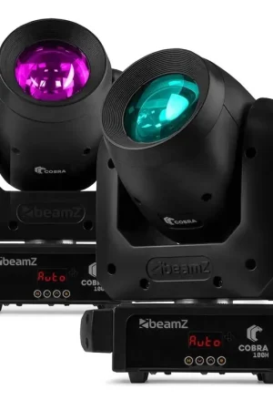 Super offre | Pack 2x BeamZ Cobra 100H - Lyre LED Motorisée Beam avec Prisme Rotatif DMX - 100W