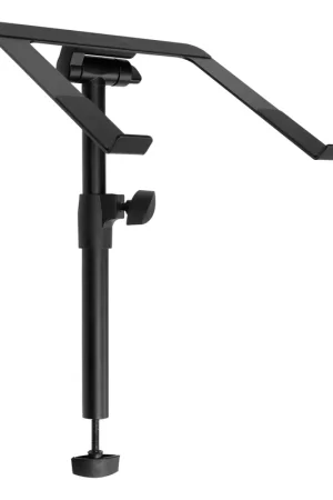 Vonyx DBLH1 - Support Ordinateur Portable DJ Réglable en Hauteur - Robuste & Stable - Noir - Prix en baisse