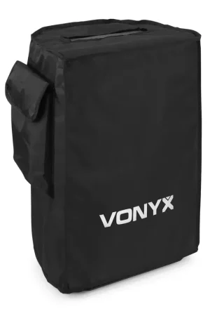 2nde Vie - Vonyx SC10 - Housse de protection pour enceinte 10" VSA avec compartiment accessoires | Noir, Nylon résistant pour transport et stockage | Soldes