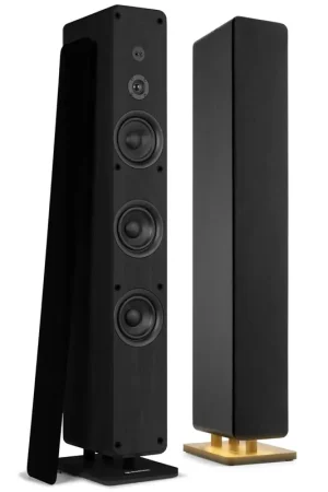 Meilleur prix | Audizio ARCO - Pack 2 Enceintes Actives Hi-Fi 320 W Noires - Paire d’Enceintes Colonne BT Stéréo DSP - Salon & Home Cinéma