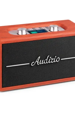 Direct usine - Audizio Tune60 - Radio Rétro Cerisier BT avec DAB+ et FM Radio Portable avec USB et Entrée AUX