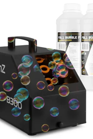 Petit prix - BeamZ B300 Pack Machine à Bulles Enfant/Anniversaire avec Télécommande sans Fil et 2L inclus