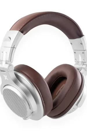 Vonyx HDX120WSN - Casque DJ BT Polyvalent Aluminium avec Sac de Transport - Casque Audio DJ Sans Fil et Filaire pour Mix, Monitoring et Streaming - Plus que quelques articles
