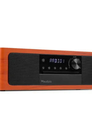 Audizio Lunata - Radio DAB+ Hi-Fi Premium finition Cerisier avec Lecteur CD et BT sans fil - Système Audio Simple et Élégant | Commandez dès aujourd'hui