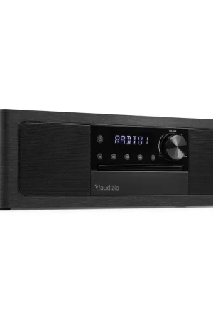 Offre limitée - Audizio Lunata - Radio DAB+ Hi-Fi Premium finition Ebène Noire avec Lecteur CD et BT sans fil - Système Audio Simple et Élégant