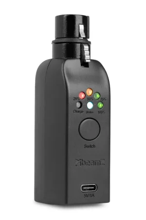 BeamZ WD1F-5 EazyLink - Dongle Récepteur DMX Sans Fil Batterie Intégrée | XLR 5-broches Installations Mobiles & Scène - Satisfait ou remboursé