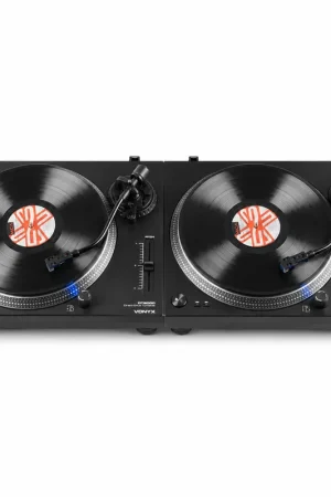 Vonyx DT6000 - Pack de 2 Platines Vinyles DJ Direct Drive - Cellule Audio-Technica - Entrainement Direct - Mix et Scratch | Achat sécurisé