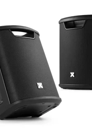Vonyx Pro X1A – Pack de 2 Enceintes Bluetooth sur Batterie avec Appairage Sans Fil - Se termine bientôt