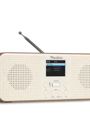 Audizio Bucine - Radio Internet Wi-Fi Stéréo avec DAB+, FM, et BT - Couleur Crème | Retour gratuit