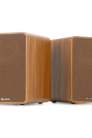 Audizio KS10 - Enceintes Hi-Fi Actives 120W HDMI ARC BT 5.3 - Noyer - Nouveau au catalogue