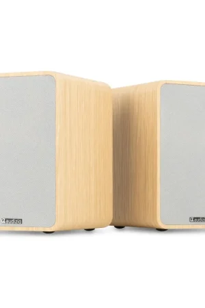 Audizio KS10 - Enceintes Hi-Fi Actives 120W HDMI ARC BT 5.3 - Chêne clair - Nouveau chez nous