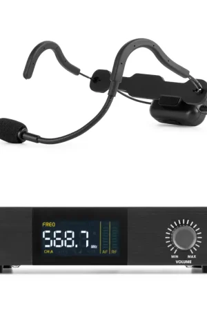 Vonyx WSH20 – Micro-casque sans fil UHF avec récepteur rack 19 pouces - Produit phare