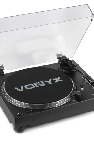 2nde Vie - Vonyx DT6000 - Platine Vinyle DJ Direct Drive avec Cellule Audio-Technica - Entrainement Direct pour Mix et Scratch - Nouveau produit