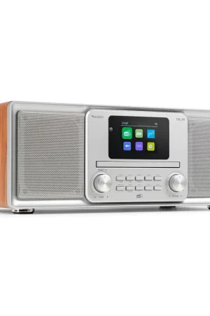 Audizio Palmi - Radio DAB+/FM Tout-en-Un avec Lecteur CD, Bluetooth, USB - Argent - Aujourd'hui seulement