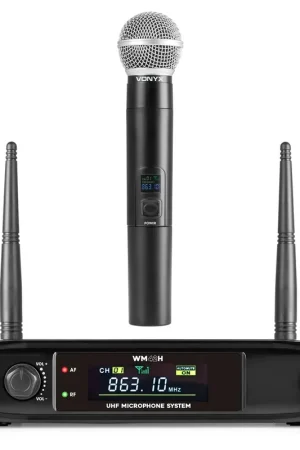 Vonyx WM42H – Micro Sans Fil UHF avec Récepteur pour Chant et Discours | Promotion