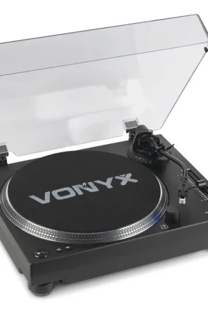 2nde Vie - Vonyx DT3000 - Platine Vinyle DJ à Courroie avec Cellule Audio-Technica - Tourne Disque pour DJ Amateur et Écoute Vinyle - Offre du jour
