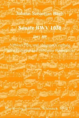 Prix usine | Johannes Bornmann Bach Sonate BWV 1030