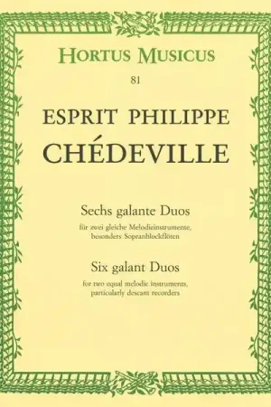 Prix choc | Bärenreiter Chédeville Galante Duos Sopran