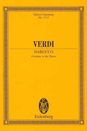 Edition Eulenburg Verdi Nabucco Ouvertüre - Promo exceptionnelle
