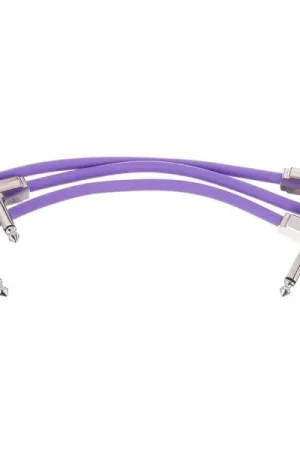 Tout nouveau - Ernie Ball Flex Patch Cable 6" purple set