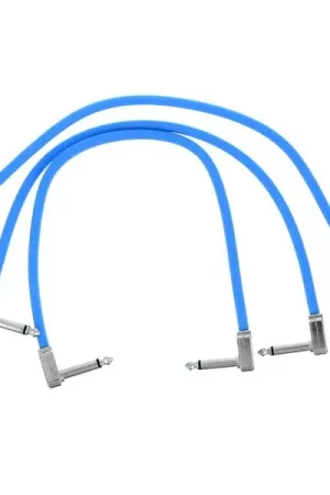Ernie Ball Flex Patch Cable 12" blue set | Prix imbattable