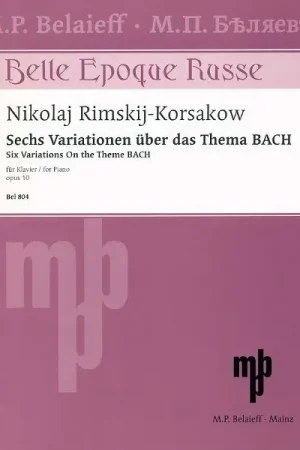 M.P. Belaieff Musikverlag Rimski-Korsakow Variationen | Prix exceptionnel