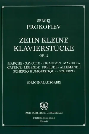 Direct usine | Robert Forberg Musikverlag Prokofjew Kleine Klavierstücke